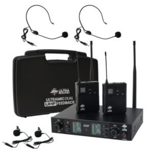 micrófono inalámbrico ultra sound ultramic multic uhf | diadema – corbata