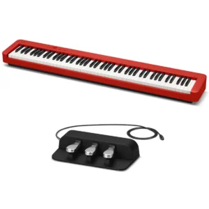 piano digital casio cdp s160 | rojo con pedal triple sp34